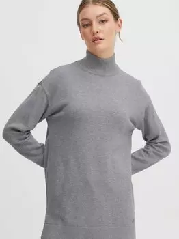 Вязаный свитер оксратина Oxmo, серый