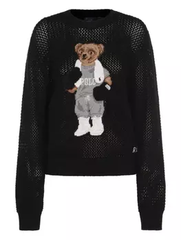 Вязаный свитер Polo Bear Polo Ralph Lauren, черный