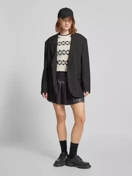 Вязаный свитер прямого кроя с хлопком, модель «RADINE» Pieces, экрю