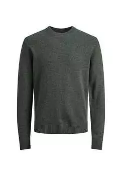 Вязаный свитер пуловер r-neck Jack & Jones, зеленый