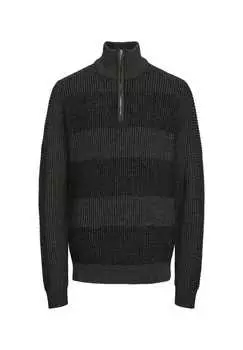 Вязаный свитер пуловер troyer Jack & Jones, черный
