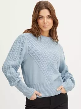 Вязаный свитер пзамы Pulz Jeans, синий