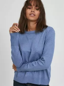 Вязаный свитер пзсара Pulz Jeans, синий