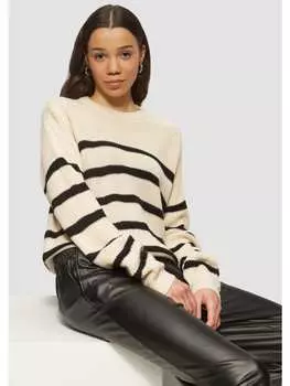 Вязаный свитер QS, бежевый