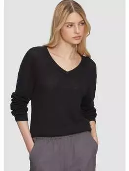 Вязаный свитер QS, черный