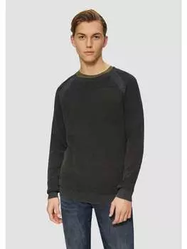 Вязаный свитер QS, черный