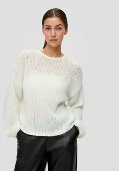 Вязаный свитер QS, цвет ecru