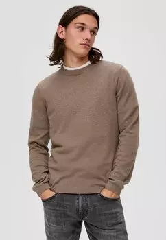 Вязаный свитер QS, цвет hellbraun