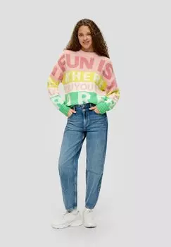 Вязаный свитер QS, цвет papaya