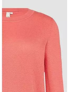 Вязаный свитер QS, оранжевый