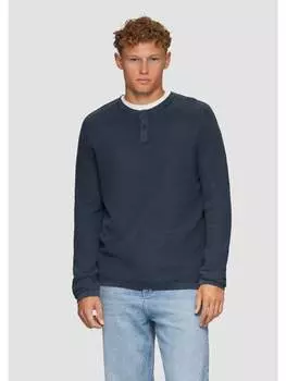 Вязаный свитер QS, синий