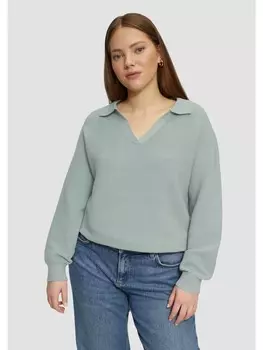 Вязаный свитер QS, зеленый