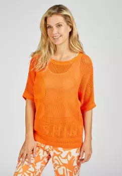 Вязаный свитер Rabe "RABE Pullover", цвет Orange