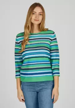 Вязаный свитер Rabe "RABE Pullover", зеленый