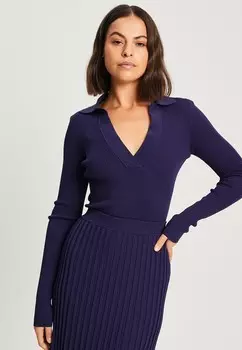 Вязаный свитер RAY REUX, синий