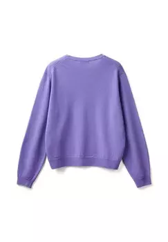 Вязаный свитер RELAXED FIT United Colors of Benetton, сирень