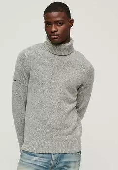 Вязаный свитер ROLL NECK Superdry, цвет dove grey marl
