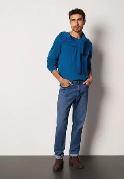 Вязаный свитер Round-Neck Falconeri, синий горечавка