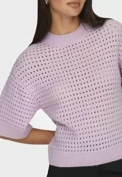 Вязаный свитер RUNDHALS ELBNDCHEN TIEF ANGESETZTE SCHULTER JDY, розовый