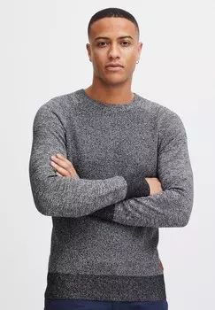 Вязаный свитер RUNDHALS GANDOLF Blend, цвет mottled dark grey