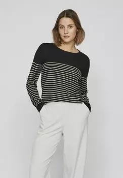 Вязаный свитер RUNDHALS VILA, цвет black