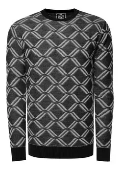 Вязаный свитер Rusty Neal, цвет schwarz grau