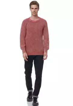 Вязаный свитер Rusty Neal, выполненный в нежном узоре батик, красный