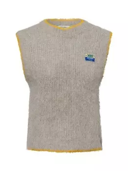 Вязаный свитер с альпакой bymi American Vintage, серый