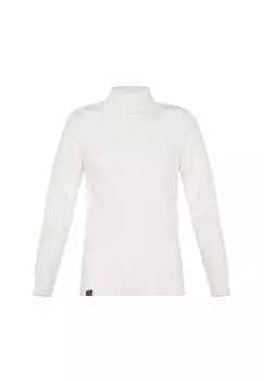 Вязаный свитер с элегантным узором в клетку CIPO & BAXX, белый