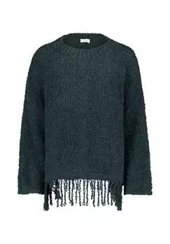 Вязаный свитер с бахромой Cartoon, цвет green gables