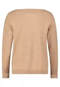 Вязаный свитер с длинными рукавами BETTY BARCLAY, цвет Camel Melange