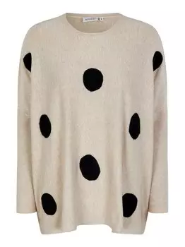 Вязаный свитер с длинными рукавами Masai, бежевый