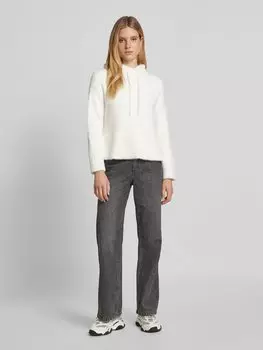 Вязаный свитер с капюшоном модель «Пидлона» OPUS, кремовый