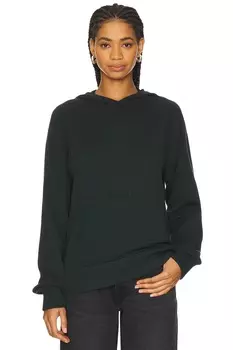 Вязаный свитер с капюшоном Wao, бирюзовый