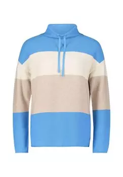 Вязаный свитер с колор блоком BETTY & CO, цвет Blau Beige