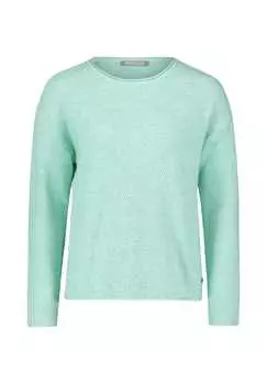 Вязаный свитер с круглым вырезом Betty & Co, зеленый