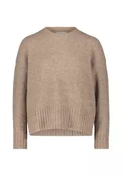 Вязаный свитер с круглым вырезом Cartoon, коричневый