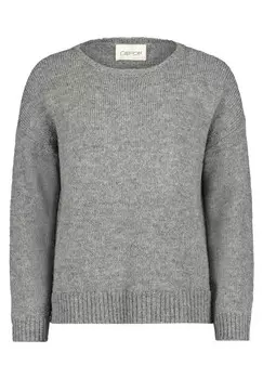 Вязаный свитер с круглым вырезом. Cartoon, серый