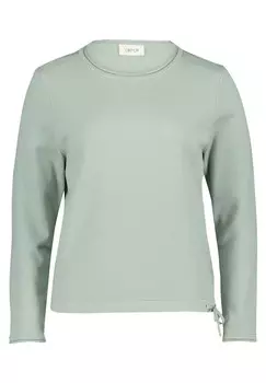 Вязаный свитер с круглым вырезом. Cartoon, зеленый