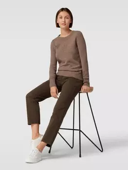 Вязаный свитер с круглым вырезом Christian Berg, коричневый