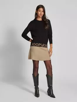 Вязаный свитер с круглым вырезом JOOP!, черный