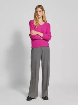 Вязаный свитер с круглым вырезом Luisa Cerano, розовый