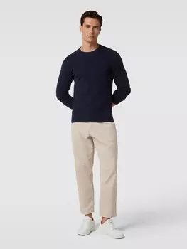 Вязаный свитер с круглым вырезом McNeal, темно-синий