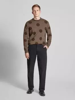 Вязаный свитер с круглым вырезом модель 'CIRCLE' Fort