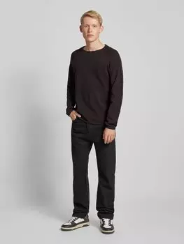 Вязаный свитер с круглым вырезом модель 'EHILL' Jack & Jones, темно-коричневый