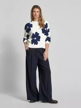 Вязаный свитер с круглым вырезом модель «Омея» B.Young, кремовый