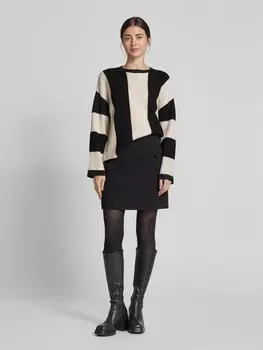 Вязаный свитер с круглым вырезом модель «ПИТЕРА» Mango, кремовый