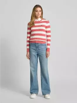 Вязаный свитер с круглым вырезом Polo Ralph Lauren, красный
