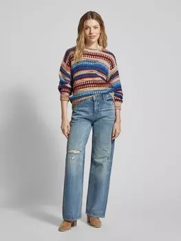 Вязаный свитер с круглым вырезом Rich & Royal, бордовый