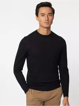 Вязаный свитер с круглым вырезом Roy Robson, синий